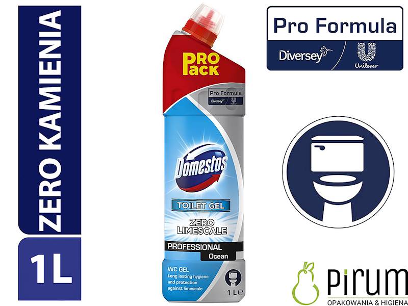 Domestos 1L WC Toilet Gel Professional Ocean ZERO