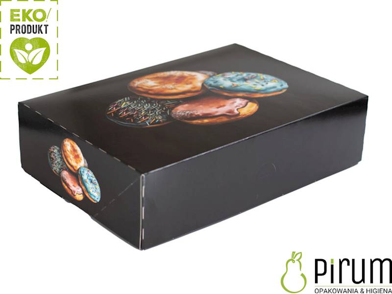 Pudełko 310x220x80 PAP PĄCZEK CZARNY 15szt