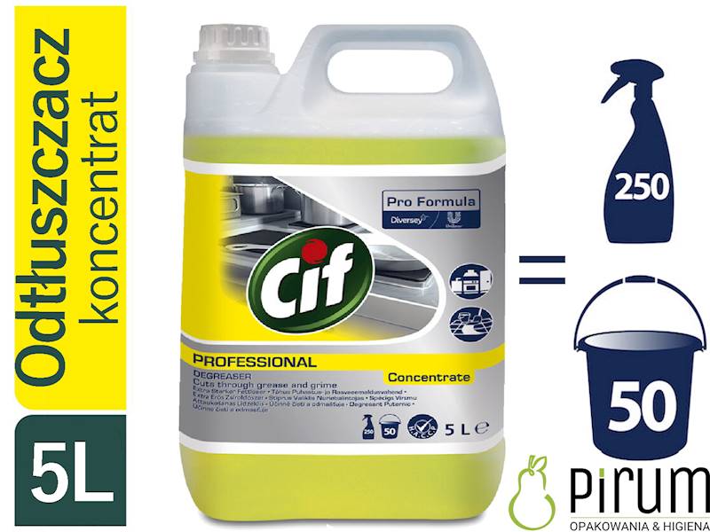 CIF 5L PRO Degreaser ODTŁUSZCZACZ KONCENTRAT