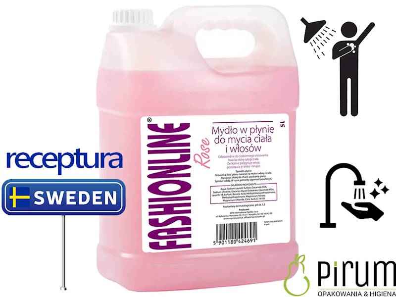 MPS 5L FASHIONLINE ROSE Mydło do Ciała i Włosów