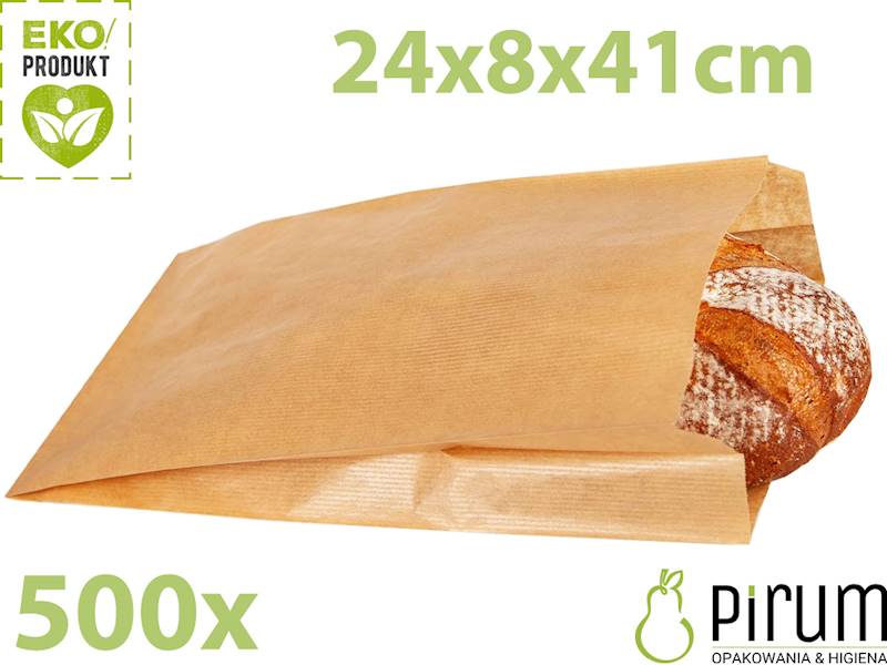 Torba Brąz 240x80x410 Fałda TS-3 Kielpak 500szt