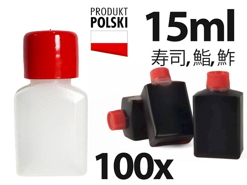 Butelka 15ml + Nakretką SUSHI 100szt