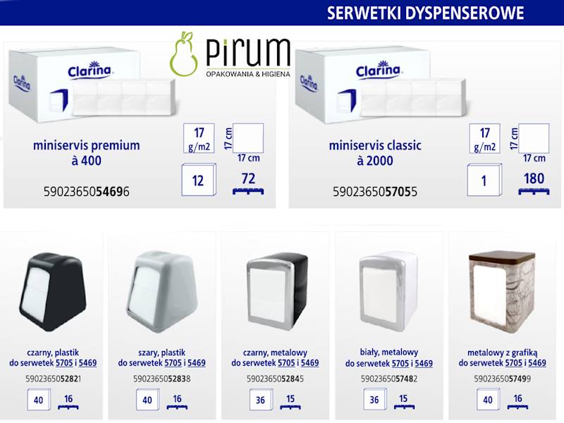 Dyspenser Serwetek 17x17cm Czarny plastik 5282