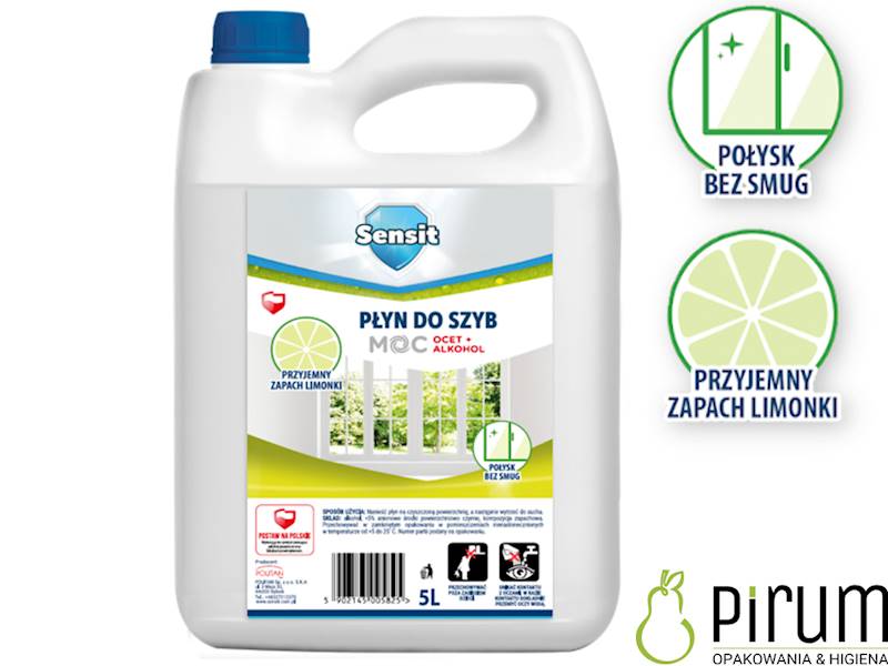 Sensit 5L Płyn do Szyb Ocet Alkohol Limonka