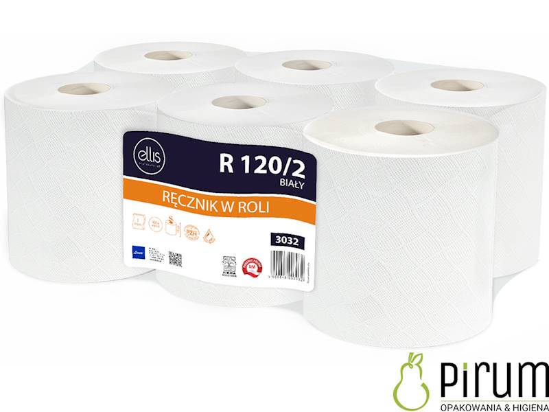 Ellis Ręcznik R120/2 Rola BIAŁY Max 2w 3032 6szt.