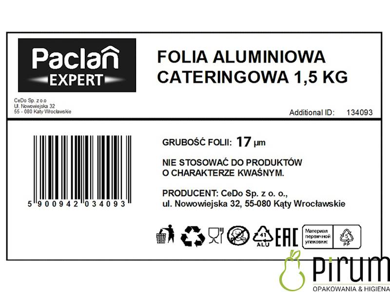 Folia 45cm ALU 1,5kg MEGA GRUBA 17my Paclan EXPERT