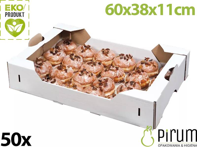 Karton Cukierniczy 600x380x110 Wysoki Pączek 50szt