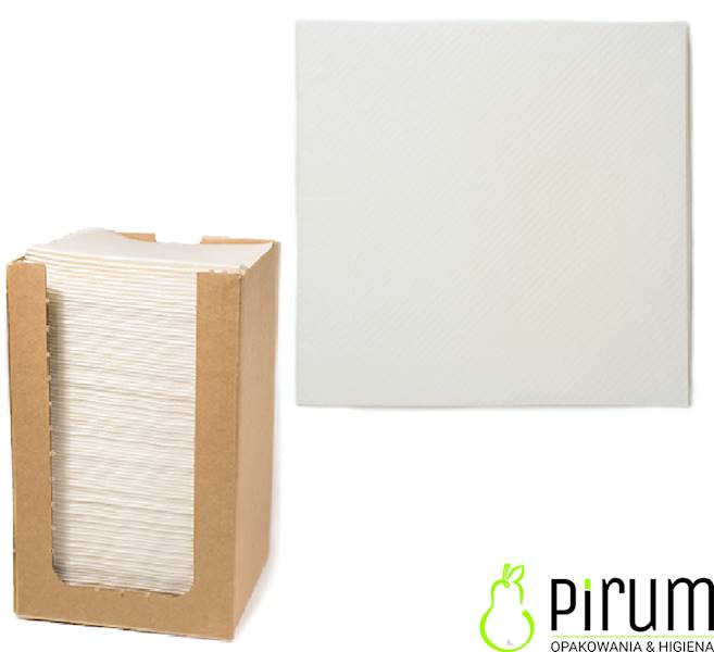 Serwetki 20x20 BIAŁE Airlaid BOX 89300 100szt