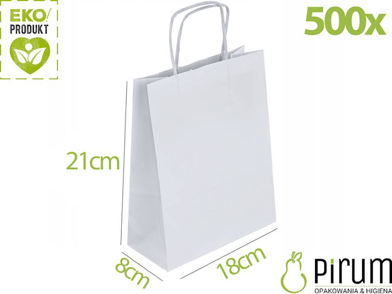 Torba 180x80x210 Ucho S^ BIAŁA ecqpack 500szt