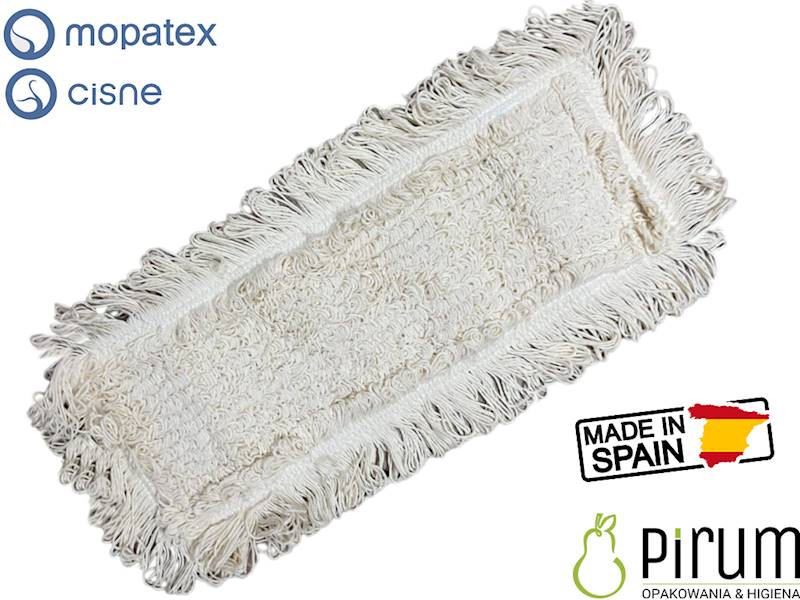 Mop 40cm Bawełna DUO Płaski CISNE Biały