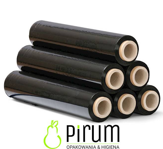 Folia Stretch 3,0kg 50cm CZARNA 23my BIG 256mb 