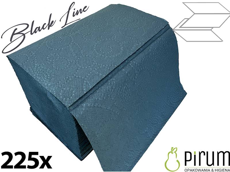 Serwetka InterFold 21x16 2w BLACK LINE 0840 225szt
