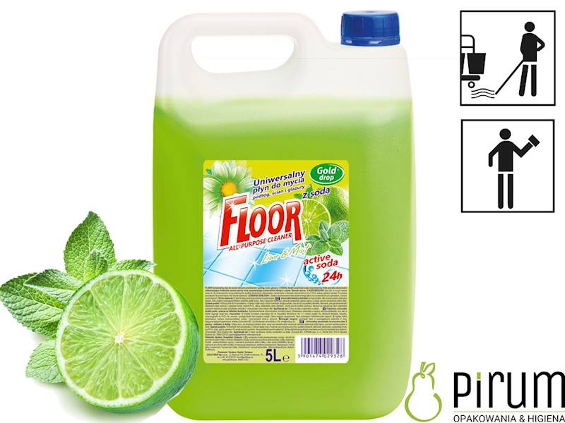 Floor 5L Płyn uniwersalny LIME & MINT z Sodą