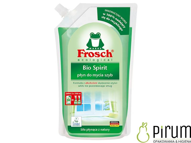 FROSCH 1L Bio Spirit Płyn do Szyb Saszetka ZAPAS