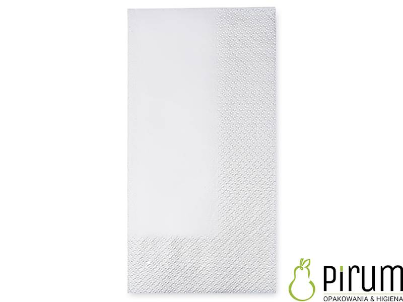Serwetki 2w 40x40cm BIAŁE 1/8 PIRUM 100szt