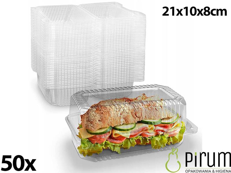 Cukierniczy 21x10x8cm PET Guillin ALI35 50szt