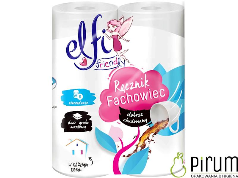 ELFI Ręcznik Fachowiec 9,25m 2w 50 listków 2 rolki