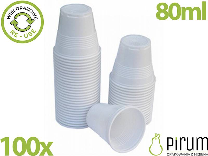 Kubeczek 80ml PP Degustacyjny 45909 REUSE 100szt