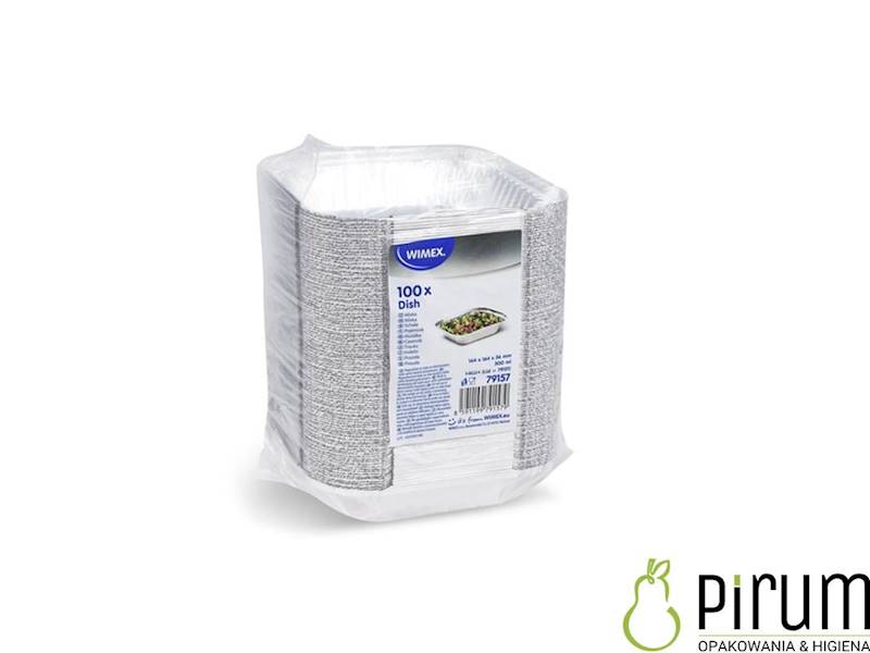 Foremka 500ml ALU+ 164x164x36mm 100szt Wimex 79157