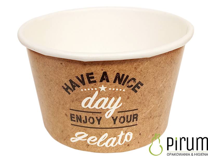 $ Miseczka 120ml PAP KRAFT Have a Nice Day 50szt