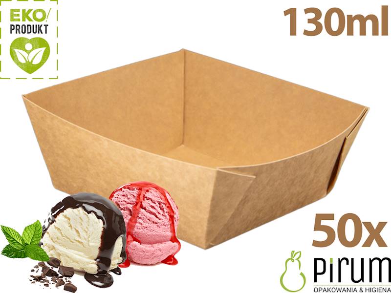 Tacka 130ml LODY Plastic Free KRAFT 50szt