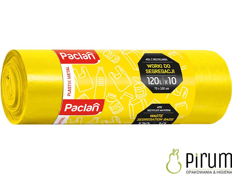 Paclan 120L HD ŻÓŁTE Worki do Segregacji 10szt