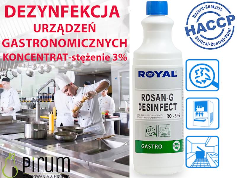Royal 1L RO-55G Rosan-G Desinfect URZĄDZENIA Dezy.
