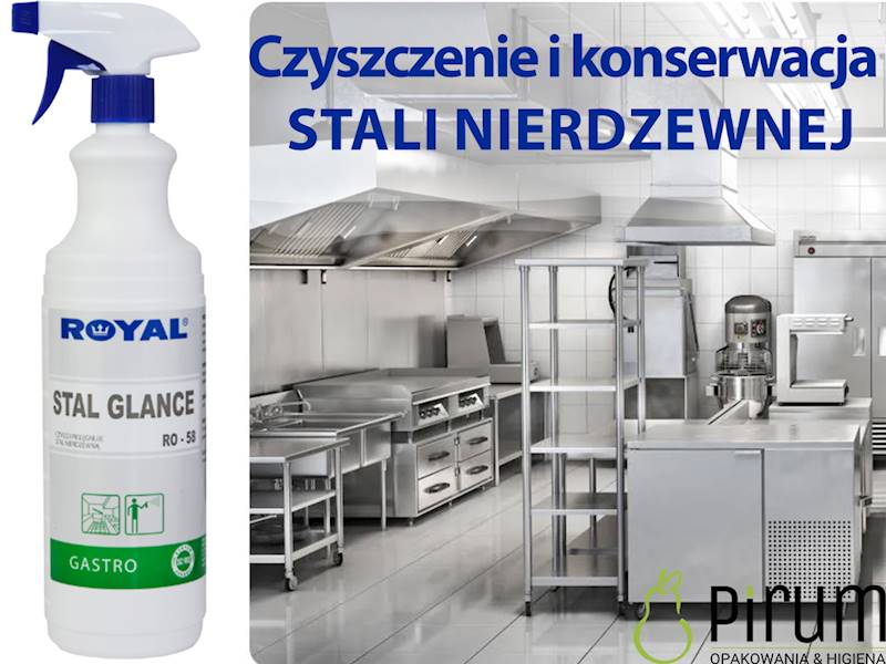 Royal 1L RO-58 STAL GLANCE Stal Nierdzewna Spray