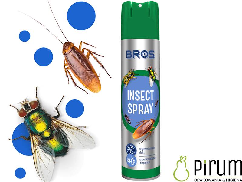 BROS 300ml INSECT SPRAY Owady Latające i Biegające