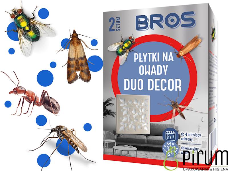 BROS Płytka na Owady DUO DECOR 2szt