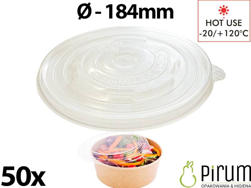 Przykrywka 184mm PP do KRAFT P-1500 50szt
