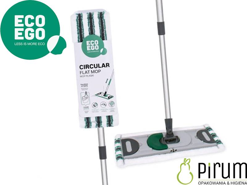 Eco Ego MOP CIRCULAR Płaski z kijem 140cm KOMPLET