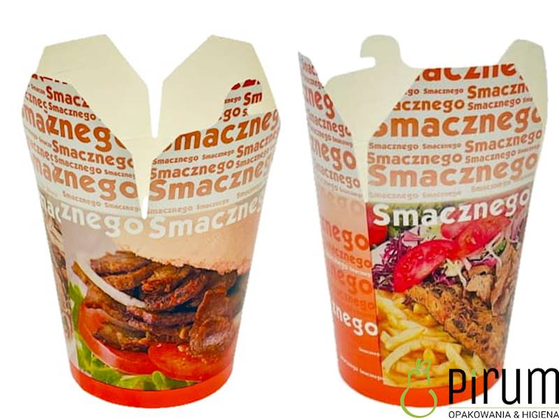 $ Food Box 750ml PAP/PE KEBAB FRYTKI 42985 50szt
