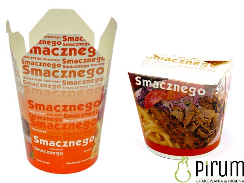 $ Food Box 750ml PAP/PE KEBAB FRYTKI 42985 50szt