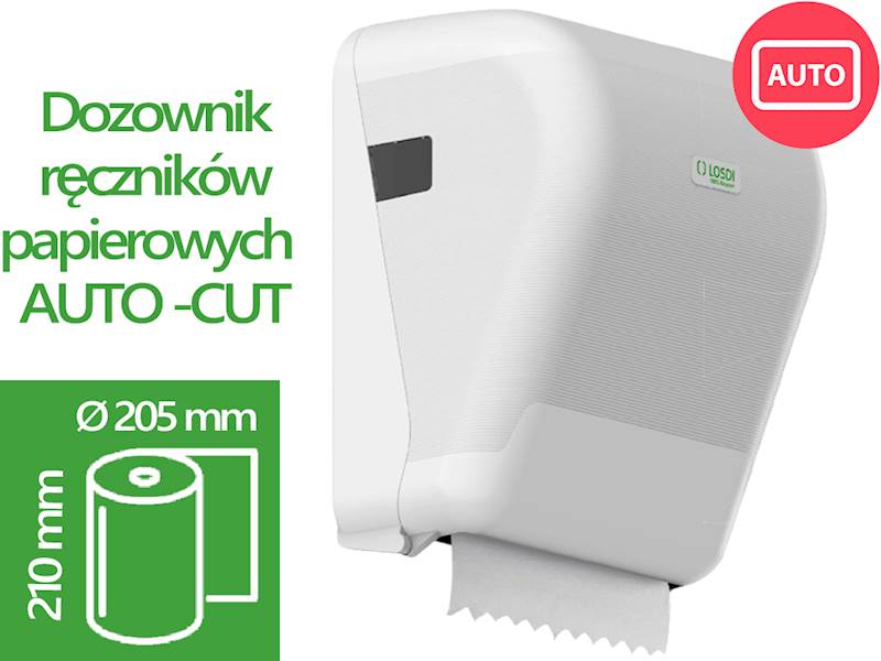 LOSDI Podajnik Papieru AutoCut BIAŁY CP3525B
