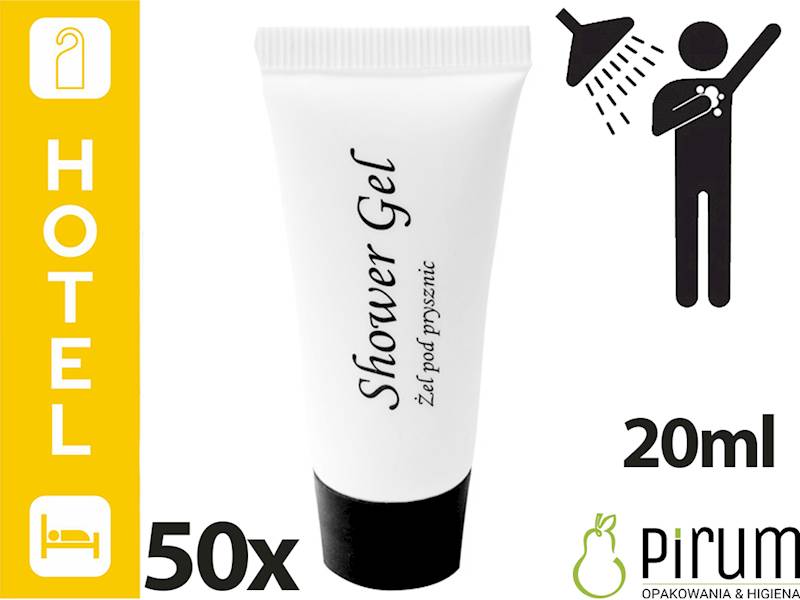 Żel 20ml Tubka pod Prysznic Midel WHITE LINE 50szt