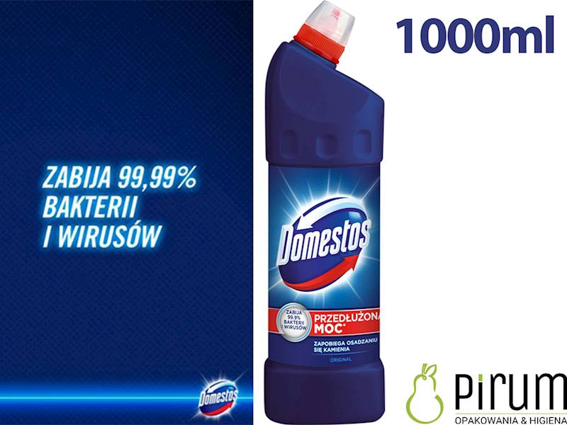 Domestos 1000ml ORIGINAL Płyn WC- Granatowy