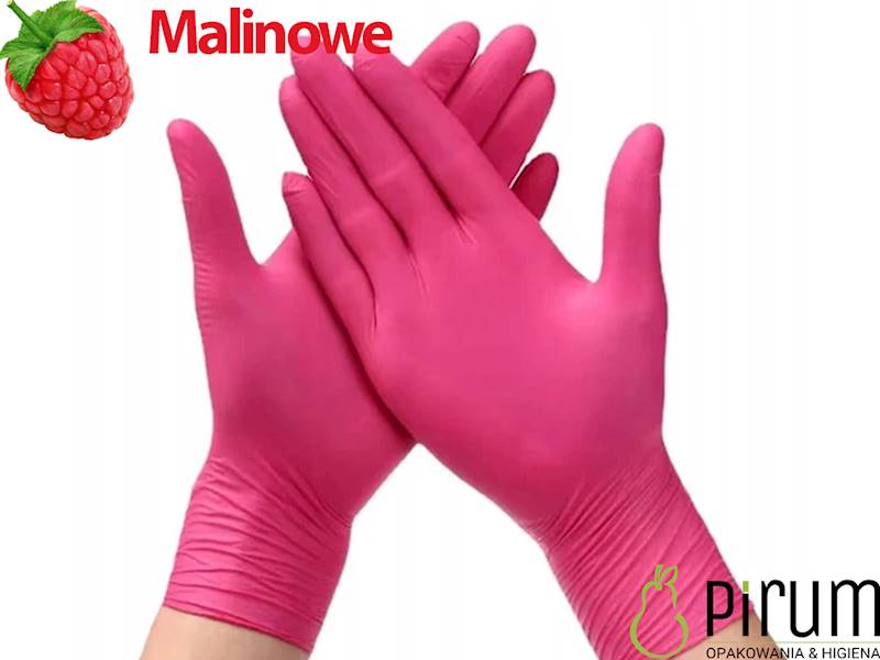 Zarys Rękawice M BERRY Nitrylowe EasyCare 100szt