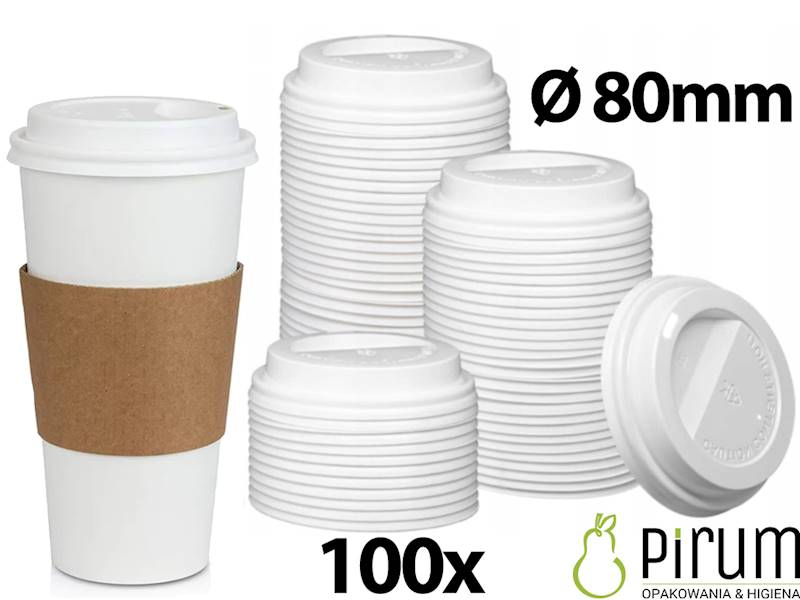 Wieczko 80mm BIAŁE WHT80 Kram 37718 100szt