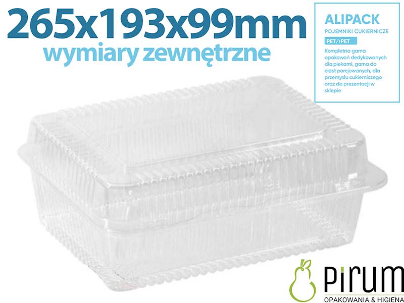 Cukierniczy 23x16x10cm PET Guillin 2080PETC 50szt