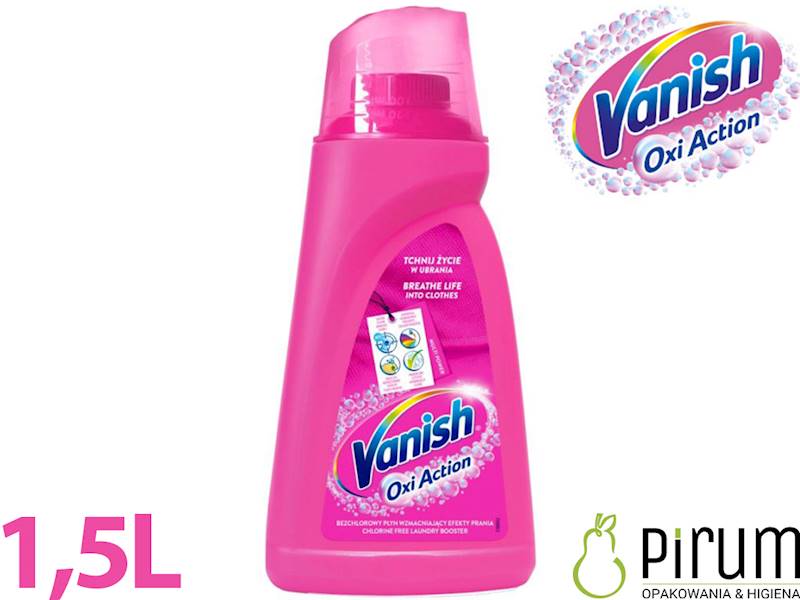 Vanish 1500ml Oxi Action PINK Odplamiacz Różowy 