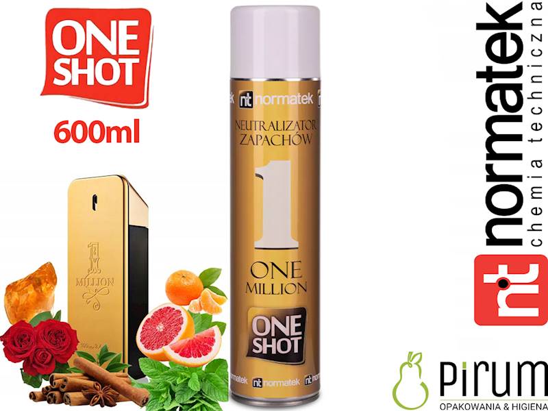 ONE SHOT 600ml ONE MILLION Neutralizator Zapachów