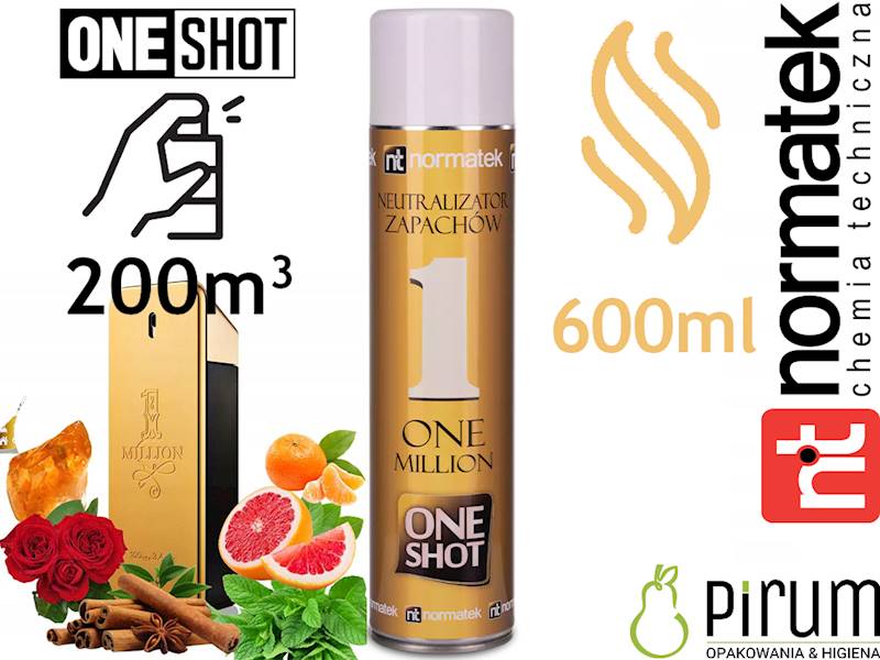 ONE SHOT 600ml ONE MILLION Neutralizator Zapachów