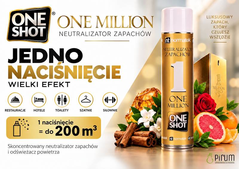 ONE SHOT 600ml ONE MILLION Neutralizator Zapachów