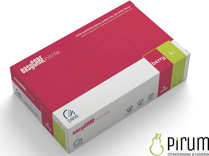 Zarys Rękawice L BERRY Nitrylowe EasyCare 100szt
