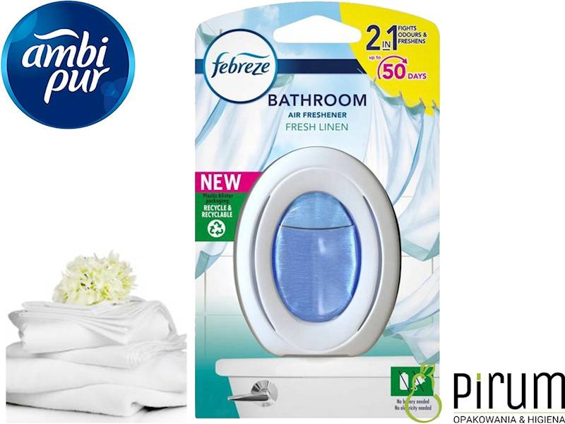 Febreze 7,5ml AmbiPur BATHROOM Fresh Linen 50 dni
