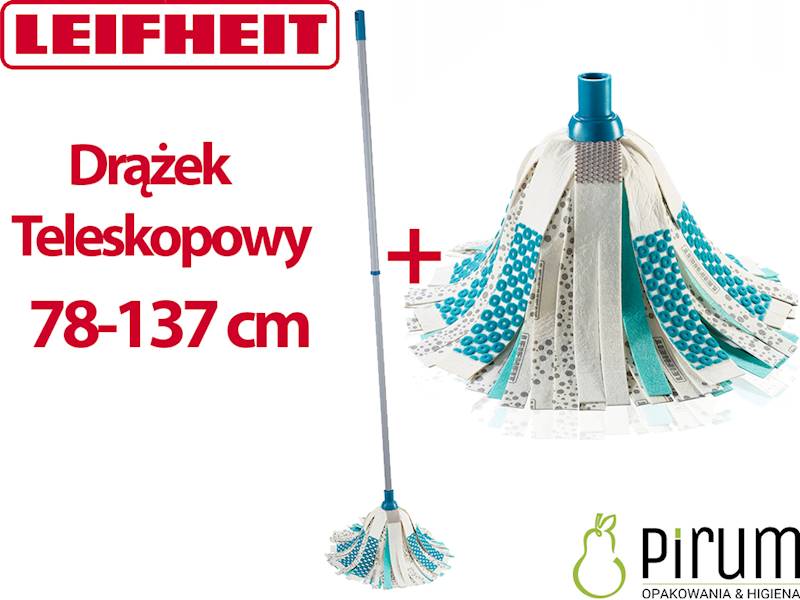 Leifheit Power Mop 3w1 z Drążkiem Teleskopowym