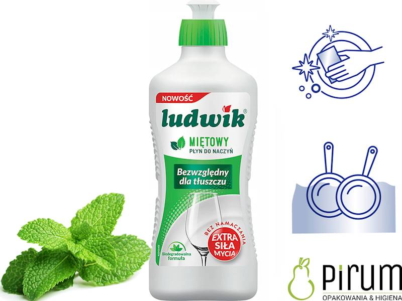 Ludwik 450g Płyn Miętowy do Mycia Naczyń