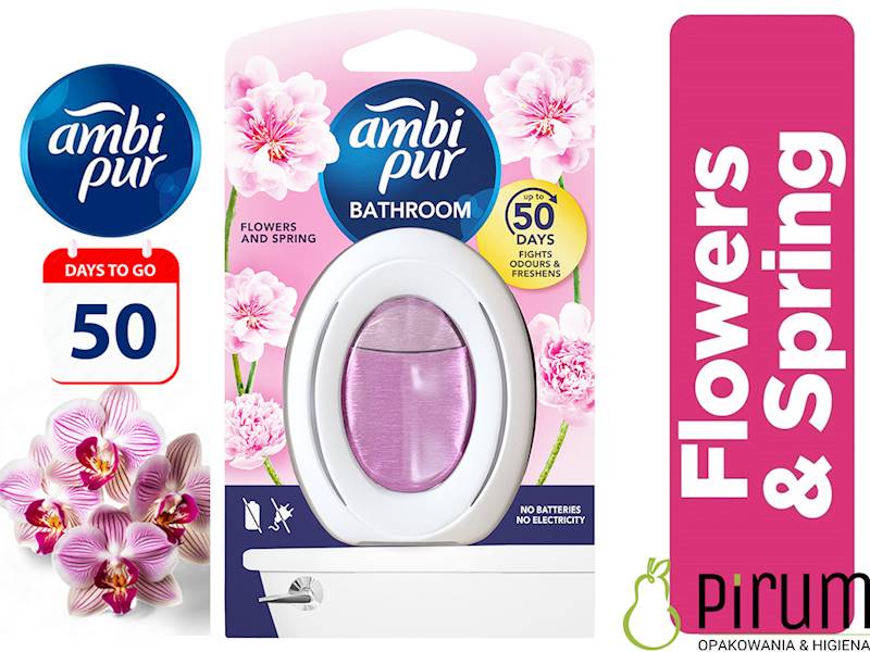 Ambi Pur Bathroom 50 Days 7,5ml Flower Spring
