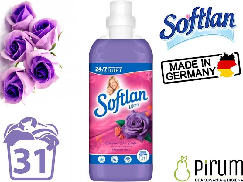 Softlan 650ml Płyn do Płukania Ultra Passion Rose